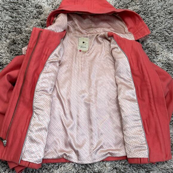 Anthropologie Elevenses Toggle Button Hooded Wool Jacket Pea Coat 0 XS - Picture 6 of 9